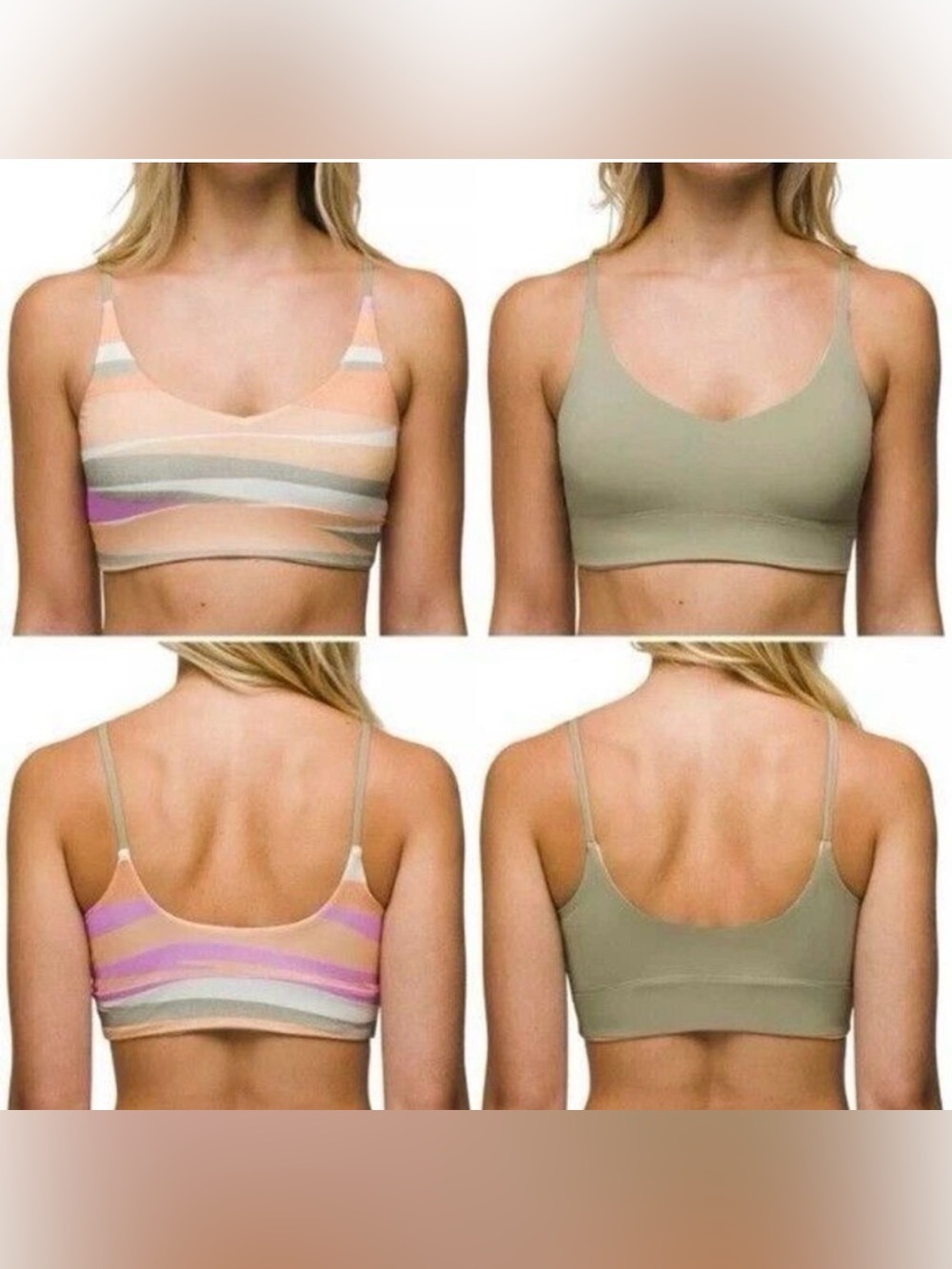 NWT PRANA Willow Falls Swim Top Reversible Women's Waves SIZE MEDIUM - Picture 2 of 4